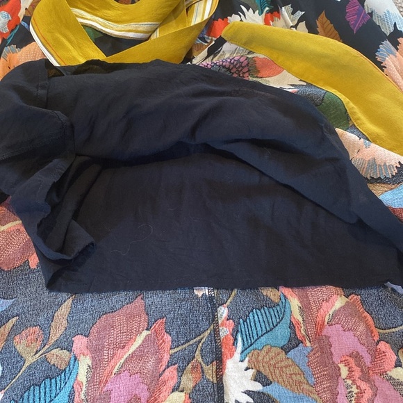 Anthropologie Maeve Botanica Tie Waist Hankerchief Hem Floral Faux Wrap Dress 0 - Picture 5 of 12